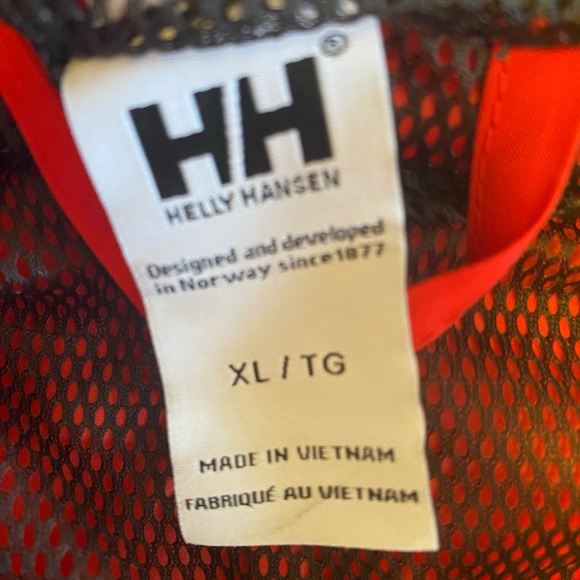 NWOT- HELLY Hansen hooded rain jacket, red, MENS, XL - Picture 2 of 11